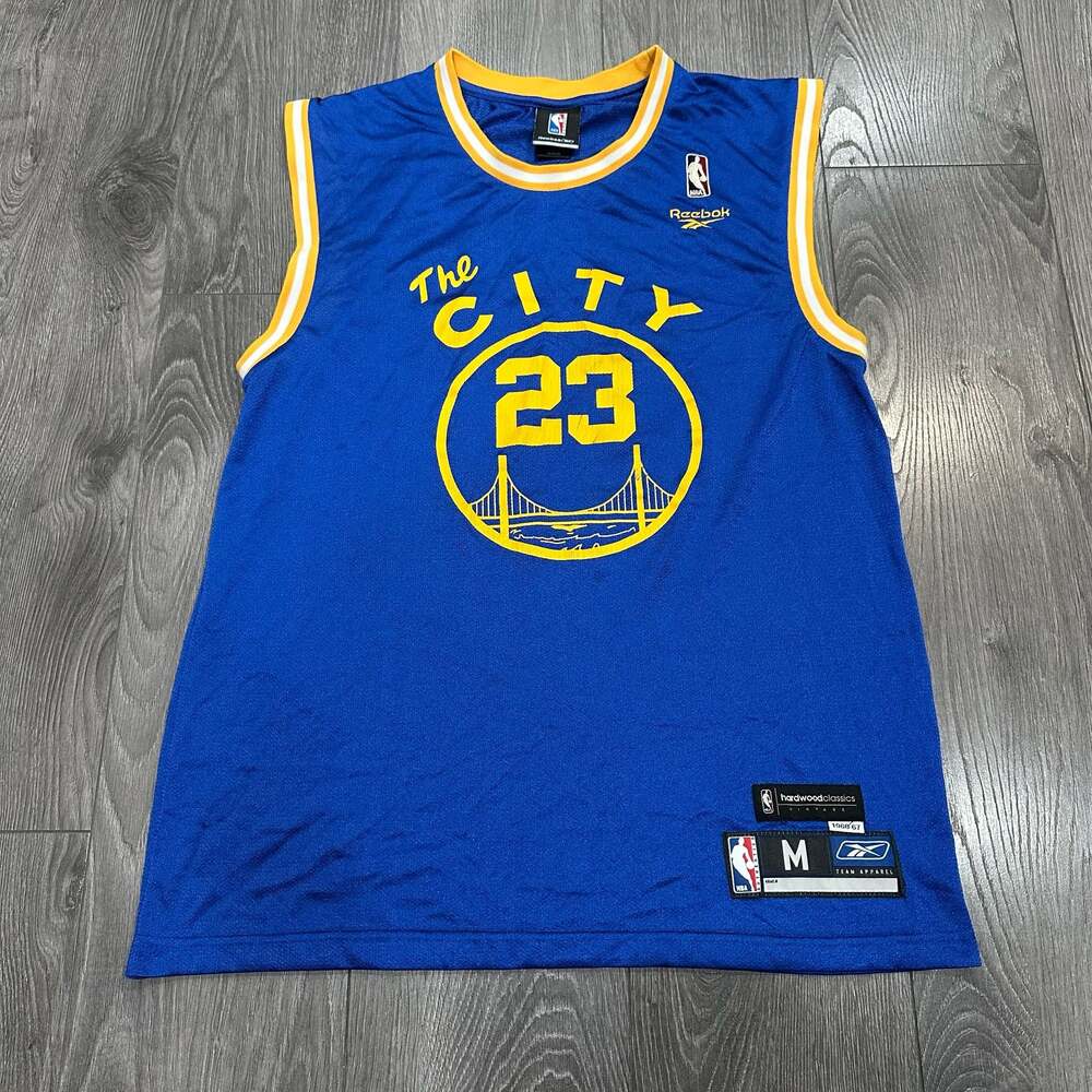 Reebok Jason Richardson Golden State Warriors #23 Hardwood Classics Jersey M
